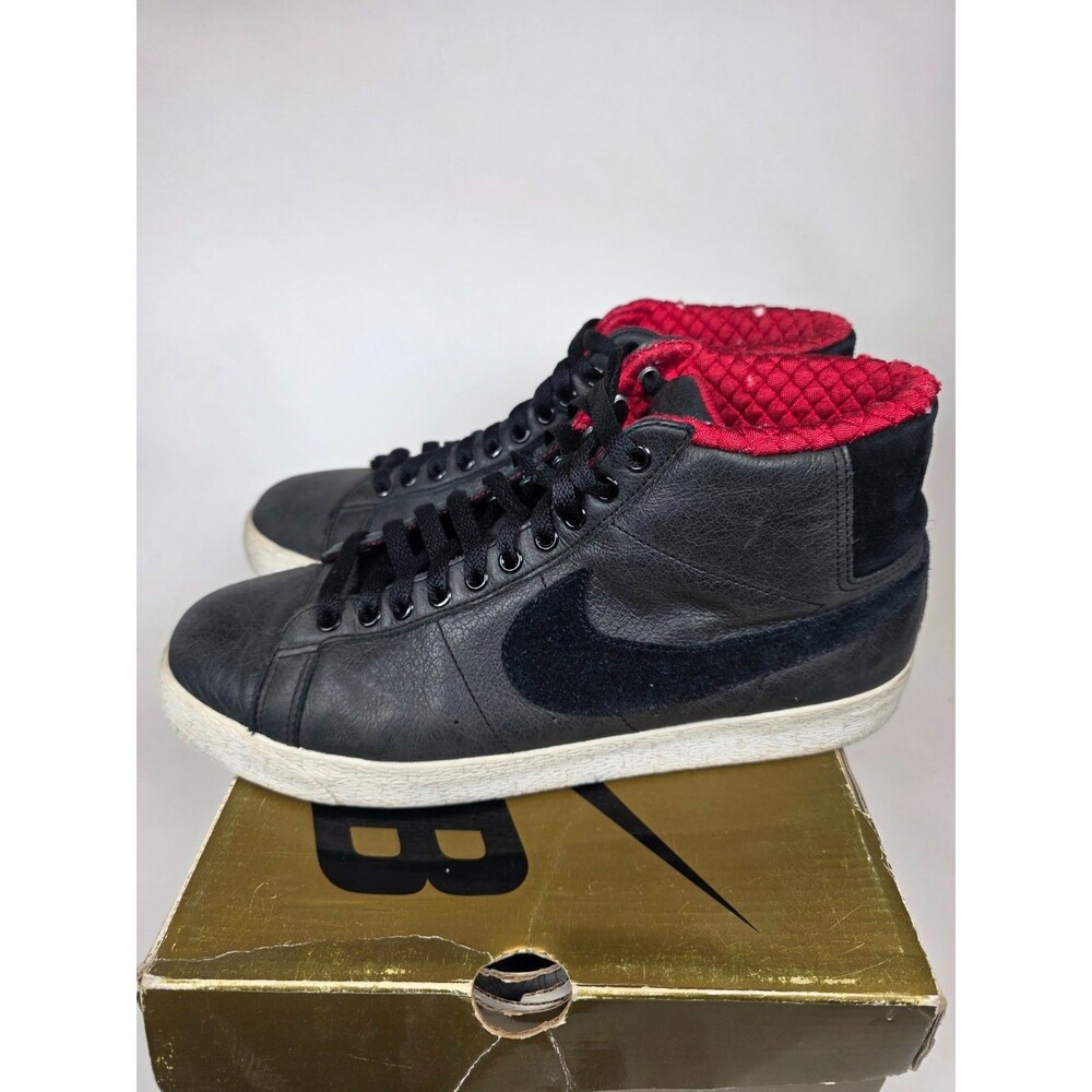 Nike SB Blazer Elite Lance Mountain Size 10.5 Black Red 334106-001 With Box